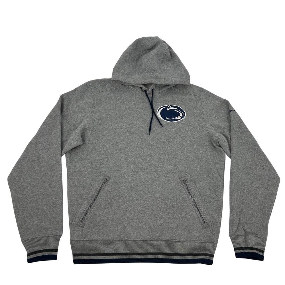 Penn State Nittany Lions NCAA Hoodie Men's Medium Gray Pullover Sweatshirt